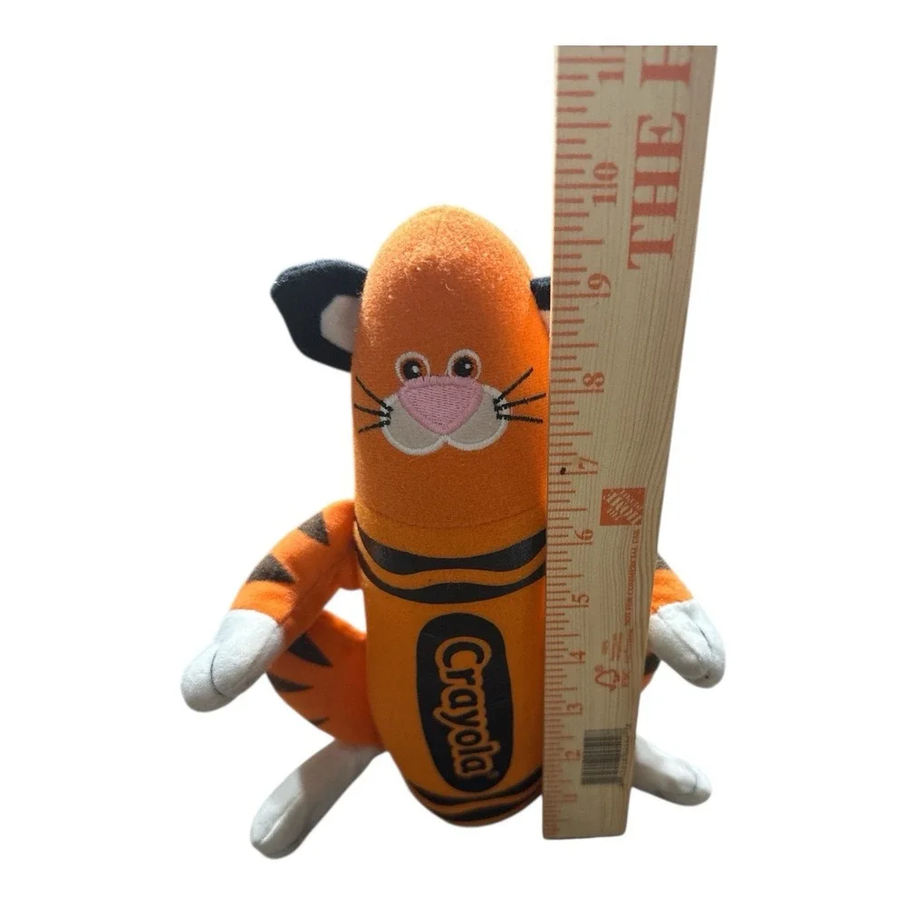 2008 Crayola Color Orange Tiger Plush Stuffed Toy Crayon Nanco 9